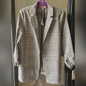 Philosophy Checkered Viscose Blend Blazer